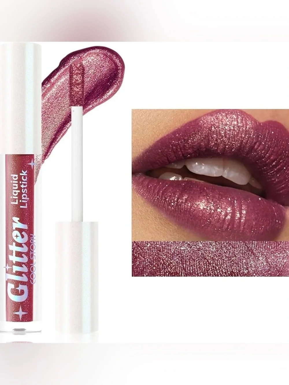 Cool StoryMetallic Sugar Plum #108 Lip Gloss -Glitter Lip Color, New in Box 💄💫
